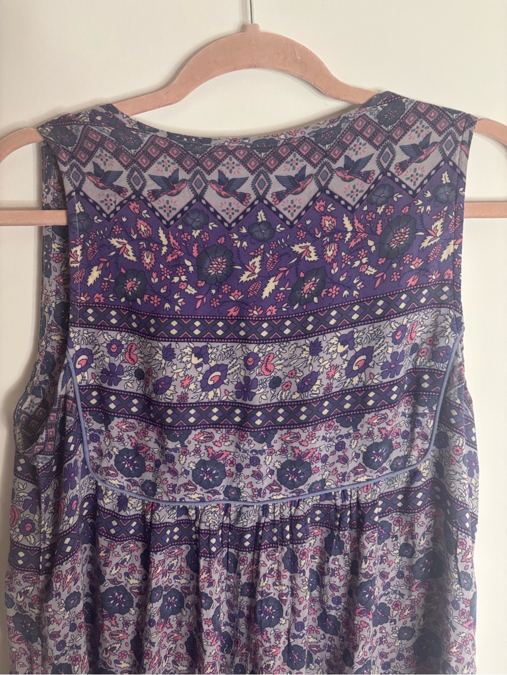 Spell & The Gypsy Collective Kombi Romper Playsuit Lavender Boho Floral - Size M - Picture 5 of 8
